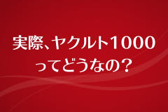 実際、ヤクルト1000ってどうなの？